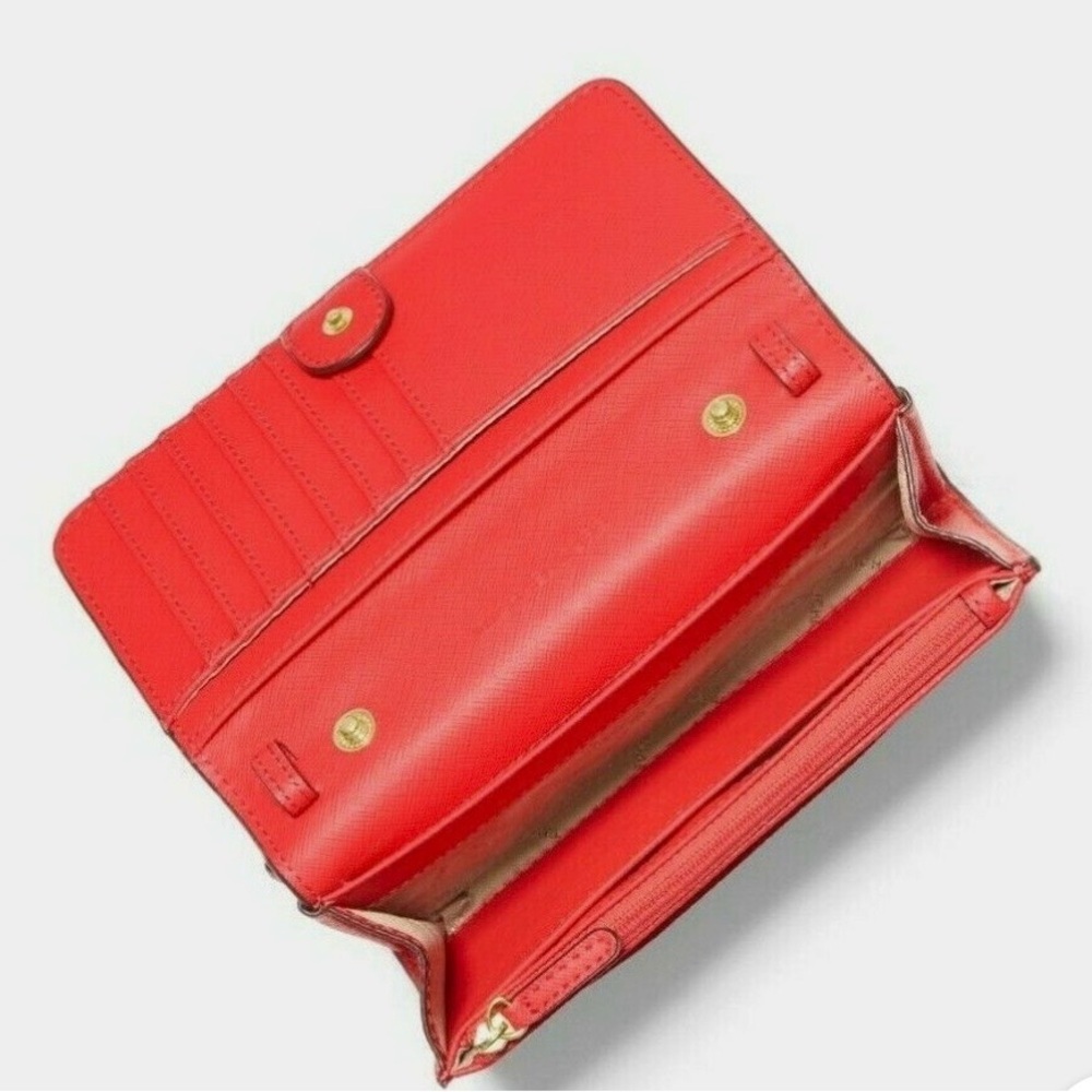 Michael Kors Jet Set Travel 3-in-1 Crossbody Bag Purse - Color: Coral Reef - Picture 5 of 10